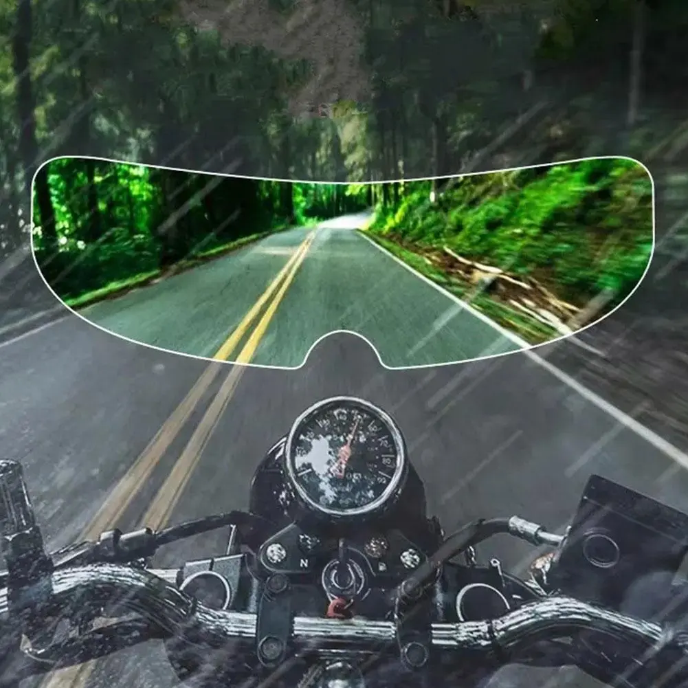 1pc Universal Motorcycle Helmet Anti-fog Patch Multi-functional Vision Film Coating Nano Helmet Patch