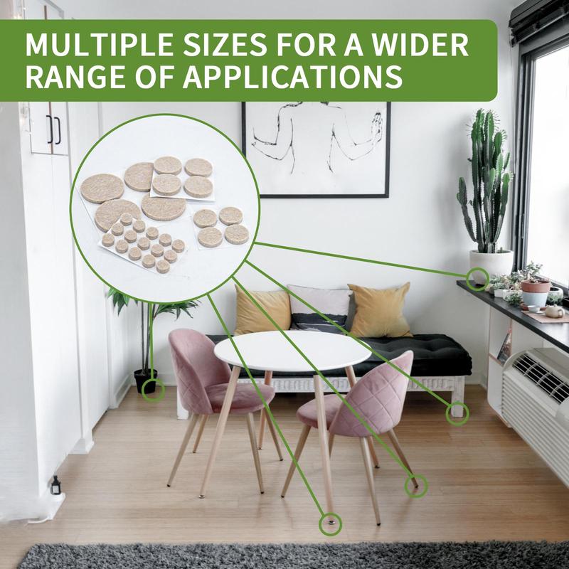 Product Introduction of Round Furniture Protector (162pcs), Non-slip Furniture Pad, Furniture Protective Pad, Floor Protector, Anti-slip Chair Leg Pad 14