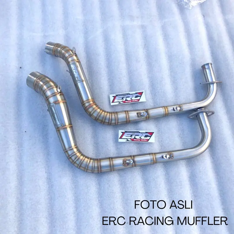 LEHER ONLY STAINLESS SAMLONG ERC KNALPOT RACING 0