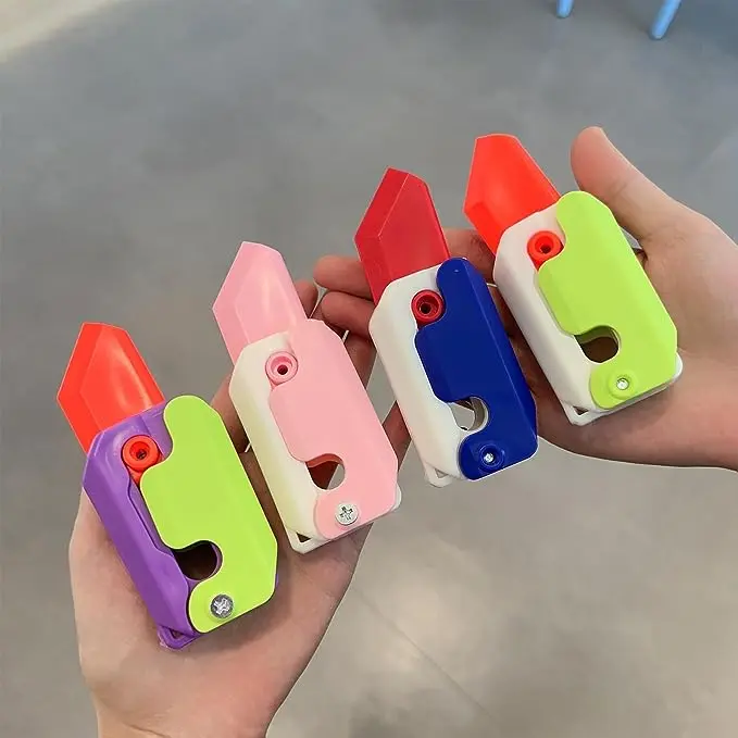 Pisau Mainan Fidget Baru 2023, Pisau Turnip, Mainan Pisau Fidget Cetak 3D, Mainan Dewasa, Mainan Fidget EDC Plastik, Mainan Pereda Stres Kecemasan, Mainan Wortel Fidget Lucu 5