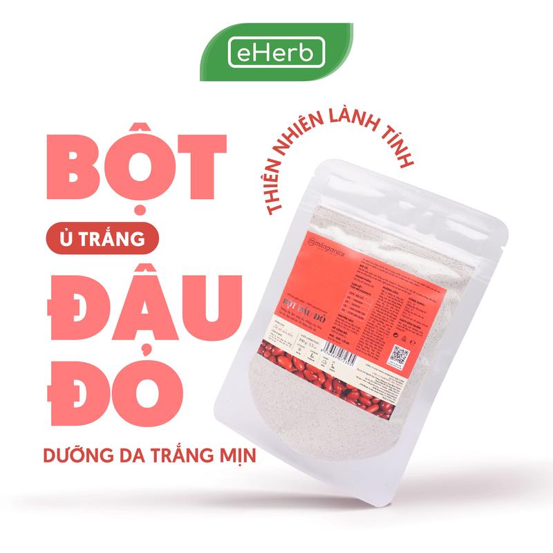 [DEAL SỐC] Bột Đậu Đỏ Đắp Mặt Nguyên Chất MILAGANICS - Bột Đắp Mặt Nạ Hỗ Trợ Dưỡng Trắng EHERB - Bột Ủ Trắng Body Đậu Đỏ - Bột Thiên Nhiên Dưỡng Da Trắng Mịn - Mặt Nạ Thư Giãn Lành Tính Dành Cho Mọi Loại Da Mask Skincare Nữ Làm Đẹp Da