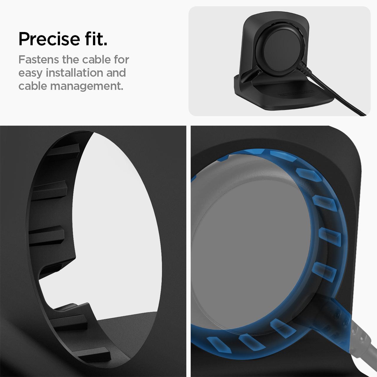 Spigen Galaxy Watch 5 / 6 Series Smartwatch Stand Night Stand S353 - Black AMP05302