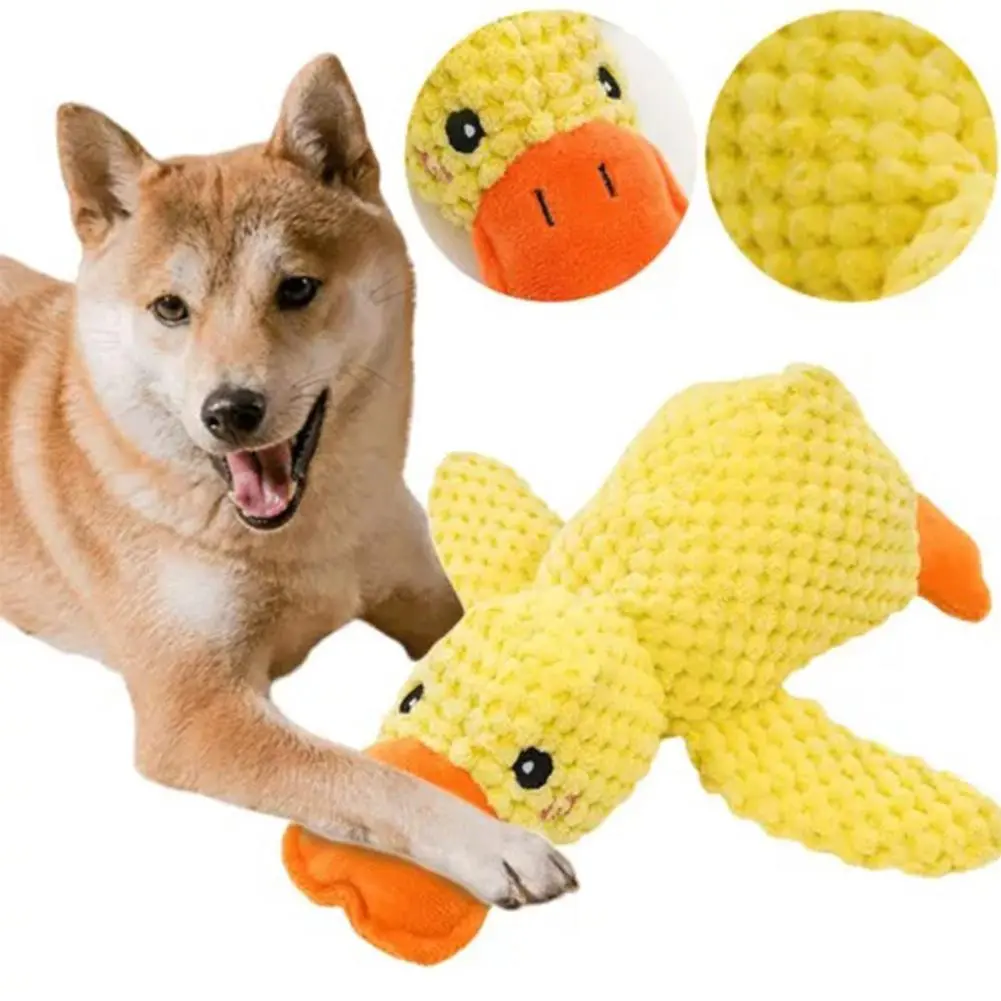 Dog Toy Plush Companion Sleeping Duck Teeth Grinding Sound Relief Small And Medium-sized Dog Pet Sound Toys