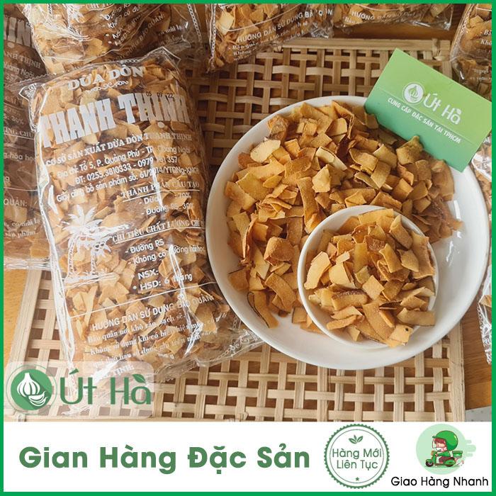 Dừa Sấy Giòn Bịch 350Gr Mứt Dừa Khô Sấy Quảng Ngãi Giòn Ngon Tự Nhiên