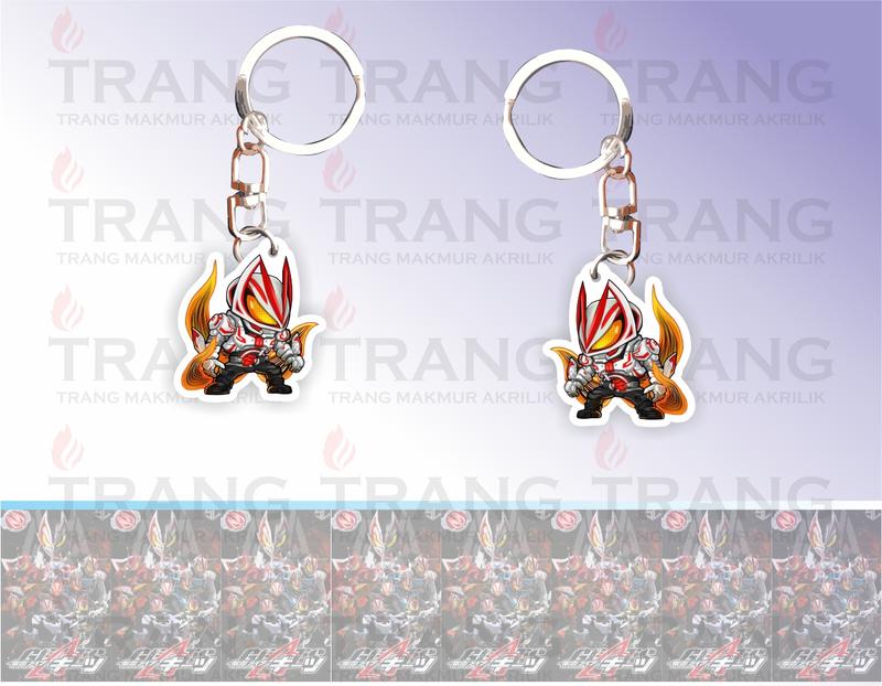 Gantungan Kunci Akrilik Kamen Rider geats Final Form/Acrylic Keychain Kamen Rider geats Final Form Ganci Ganci 4