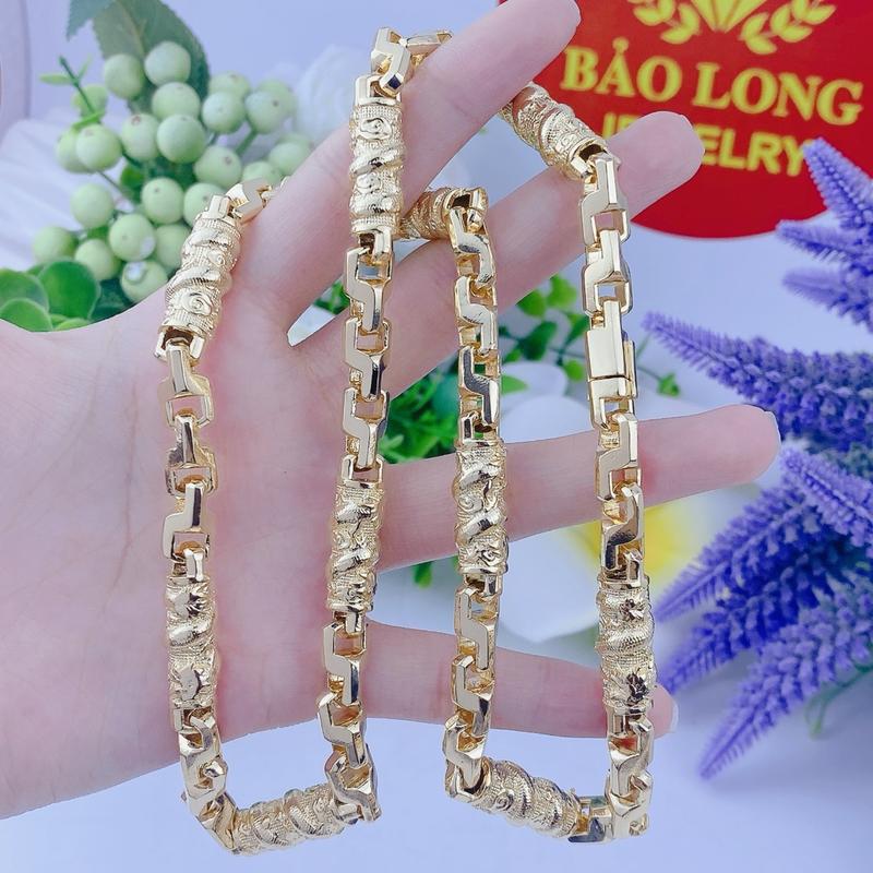  Dây chuyền rồng nam 5 lượng khoá hộp có ký hiệu bền đẹp 