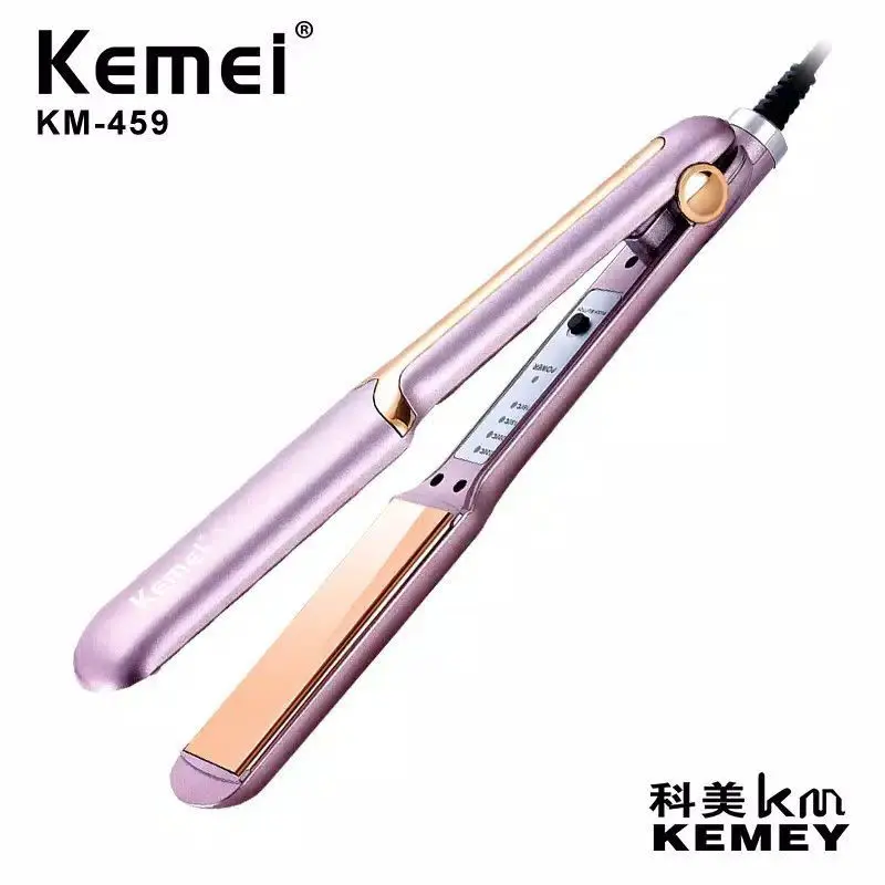 Kemei KM-459 Catok Rambut Kemei 459 Hair Straightener Catokan Meluruskan Mesin Silver