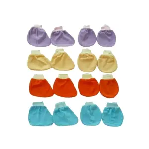 6 Pasang Sarunga Tangan & Kaki Bayi Warna Polos