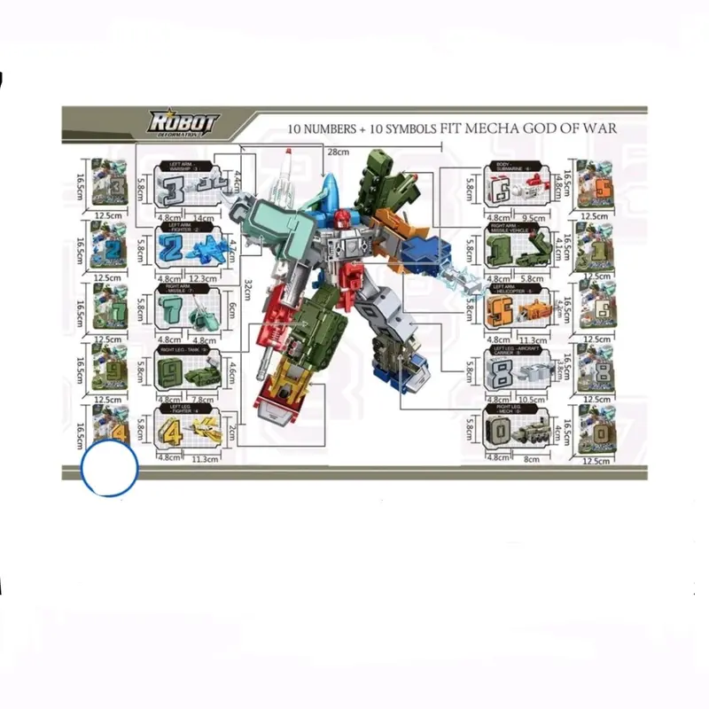MAINAN ANAK ROBOT DEFORMATION / ROBOT ANGKA - Shop | Tokopedia