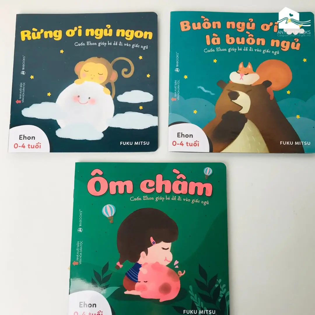 Sách Ehon Nhật Bản cho bé 0-4 tuổi - Buồn ngủ ơi là buồn ngủ -Combo 3 cuốn