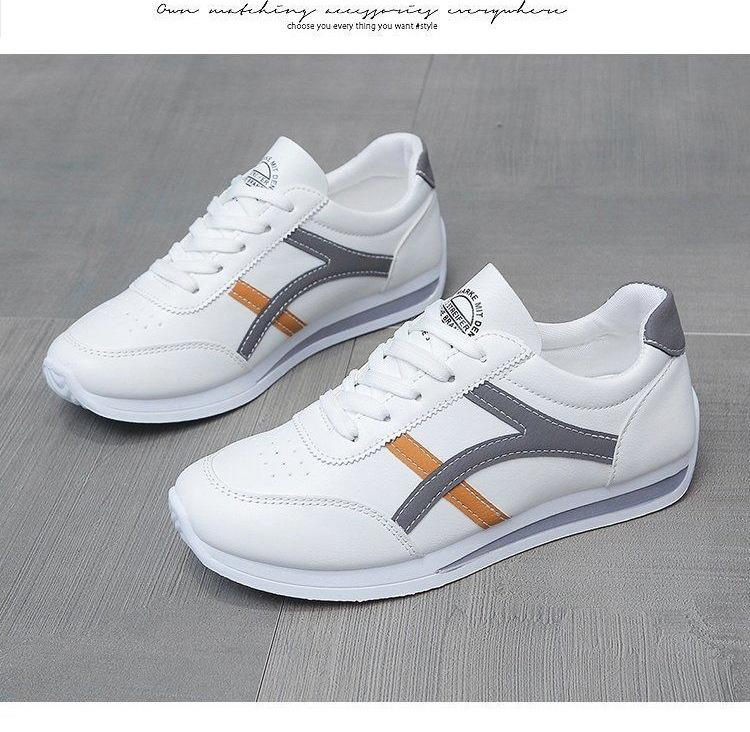 Product Introduction of Argan White Shoes for Women 2024 New Autumn Korean Style Versatile Students' Street Shot Sports Casual Flat Skateboard Shoes Women's Shoes 16