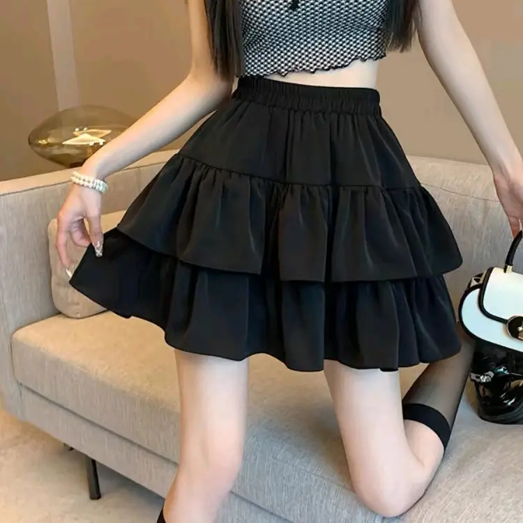 chân váy  2 tầng kèm quần bên trong chất lựa mềm rủ Nữ