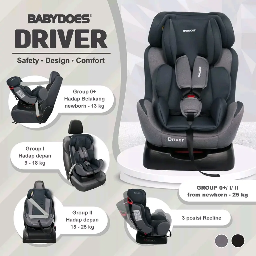 Car Seat Babydoes Driver 8514 / Babydoes Esteem 8519 Kursi Dudukan Mobil Anak Bayi