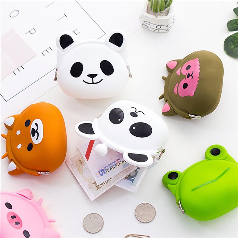 Product Introduction of 1Pcs Cartoon Animal Coin Wallets for Kids, Cute Silicone Coin Purse Waterproof Headphone Bag Novelty Toy Gifts for Children 14