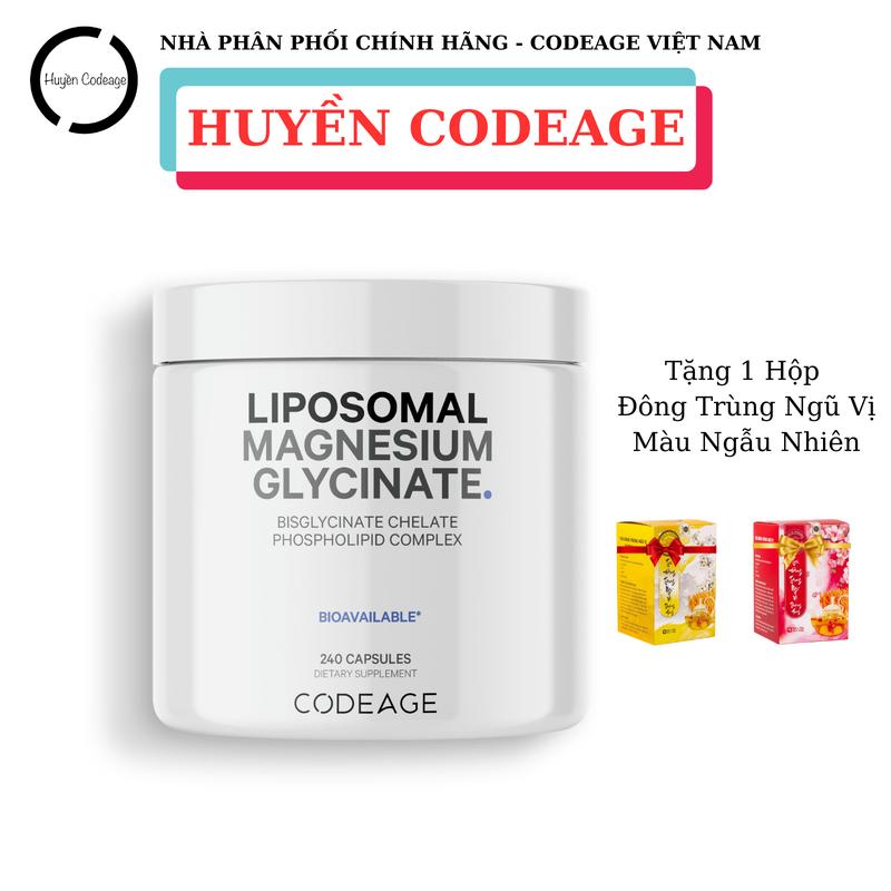 ( MAGIE )Viên uống bổ sung Magie CodeAge Liposomal Magnesium Glycinate, hộp 240 viên, - HUYỀN CODEAGE sunfat