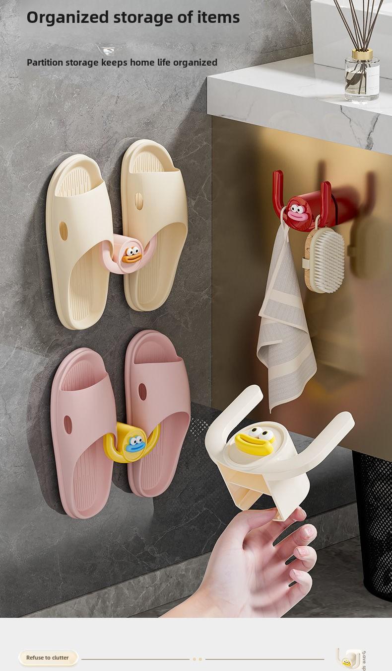 Product Introduction of Giá Để Dép Tắm Hút, Không Cần Khoan, Treo Tường, Sắp Xếp Giày, Có Lưu Thông Nước, Đựng Đồ Vệ Sinh Cá Nhân Và Đồ Dùng Tắm 3