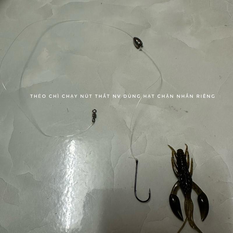 thẻo chì chạy với tôm siêu  nổi lụm cá nhát,cá bể chuyên câu lure( lưỡi siêu bén )và thẻo đôi 2 tầng 2