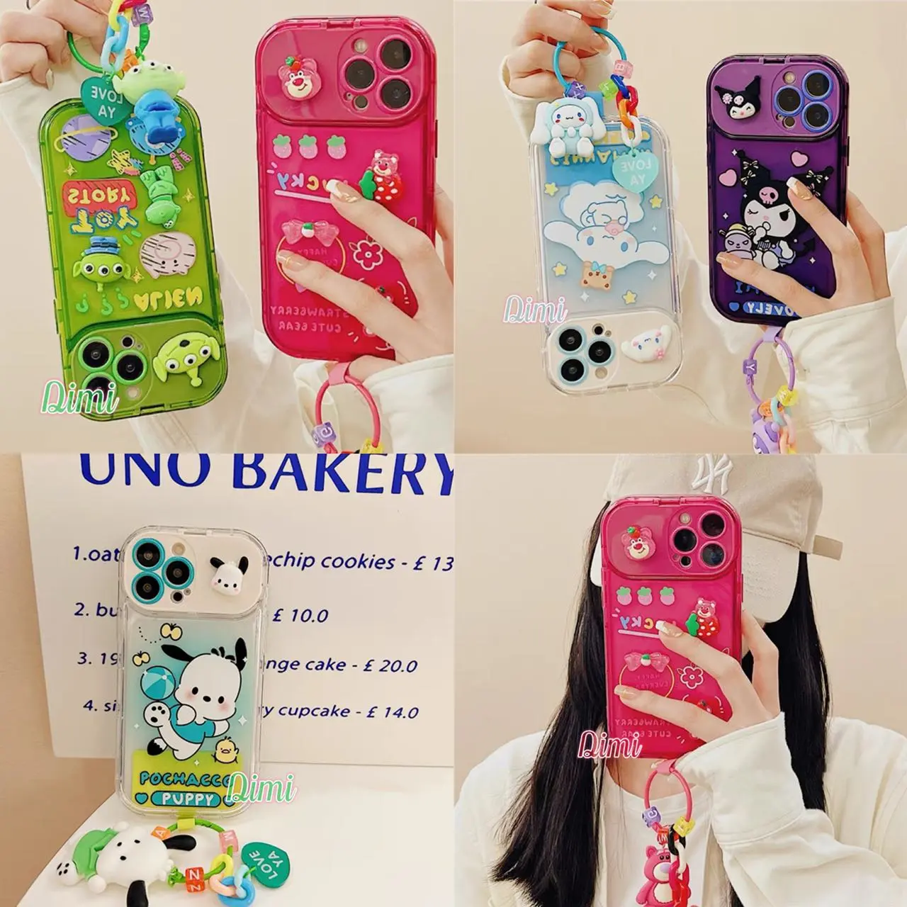 ส่งจากไทย เคสนิ่ม เคสตั้งได้ เคสมีกระจก การ์ตูนนูน สำหรับ i7plus 8plus i11 11proMax i12 12pro 12promax i13 13pro 13promax i14 14plus 14pro 14proMax ไอโฟน X XS XR XSmax 7G 8G se2020