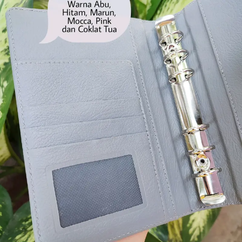 Binder A6 Ring 6 Financial Planner Budgeting Keuangan Loose Leaf Zipper Lock Sinking Funds Tantangan Target Menabung Catatan Keuangan Casflow 6