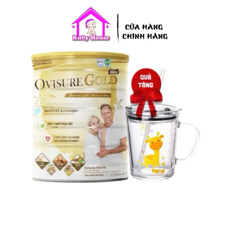 Sữa hạt Ovisure lon 650g BẢN MỚI giá tốt hỗ trợ xương khớp bổ sung sức khoẻ