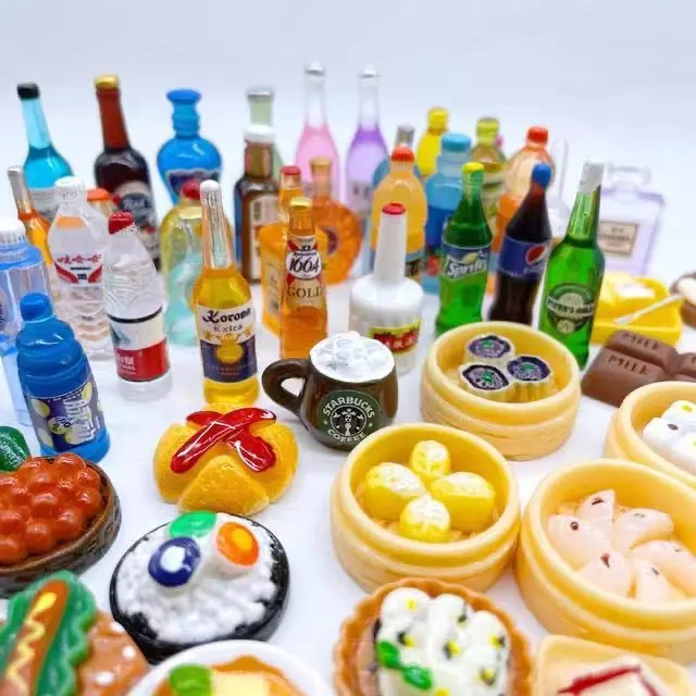 Combo 25, 50 túi mù Đồ ăn, Đồ uống, Động vật dạ quang phát sáng, túi quà bóc bí mật Đồ chơi cho bé Kem