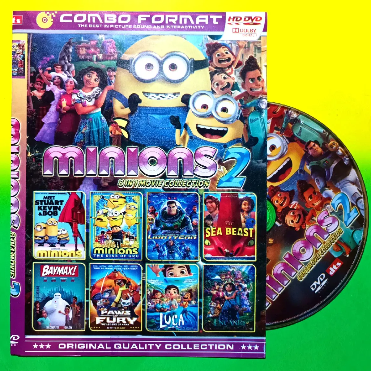 KASET FILM KOLEKSI KARTUN ANAK 8 JUDUL MINION VOLUME 2 TERBARU.