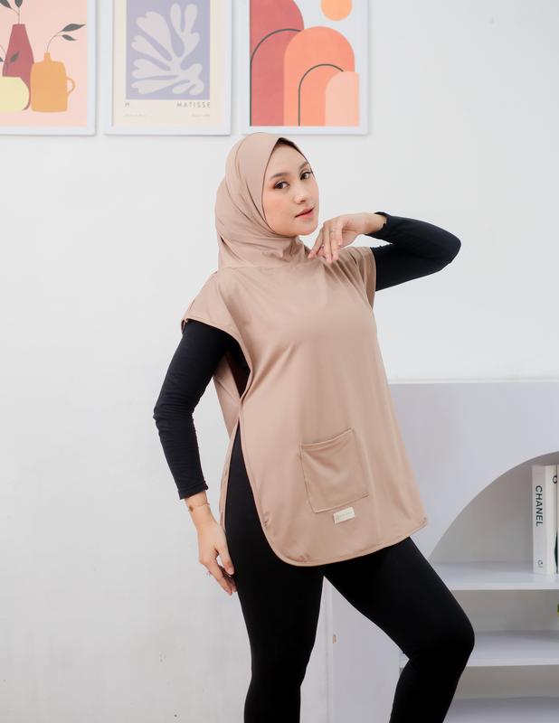 Adhisti - Rompi Hijab Olahraga Wanita Instan - Vest Hijab Sporty Olahraga Wanita 2