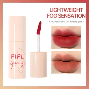 【ANISAHEN】 Lipstik Airy Lip Glaze Matte Velvet Soft Fog Memutihkan Bibir Pelajar Secara Permanen