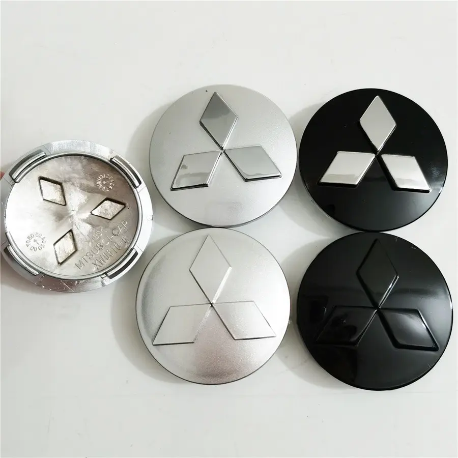 60mm 4pcs Car Wheel Center Hub Cap Cover for Mitsubishi Badge Outlander ASX L200 Lancer 9 10 Pajero GXS 3000GT Xpander Eclipse