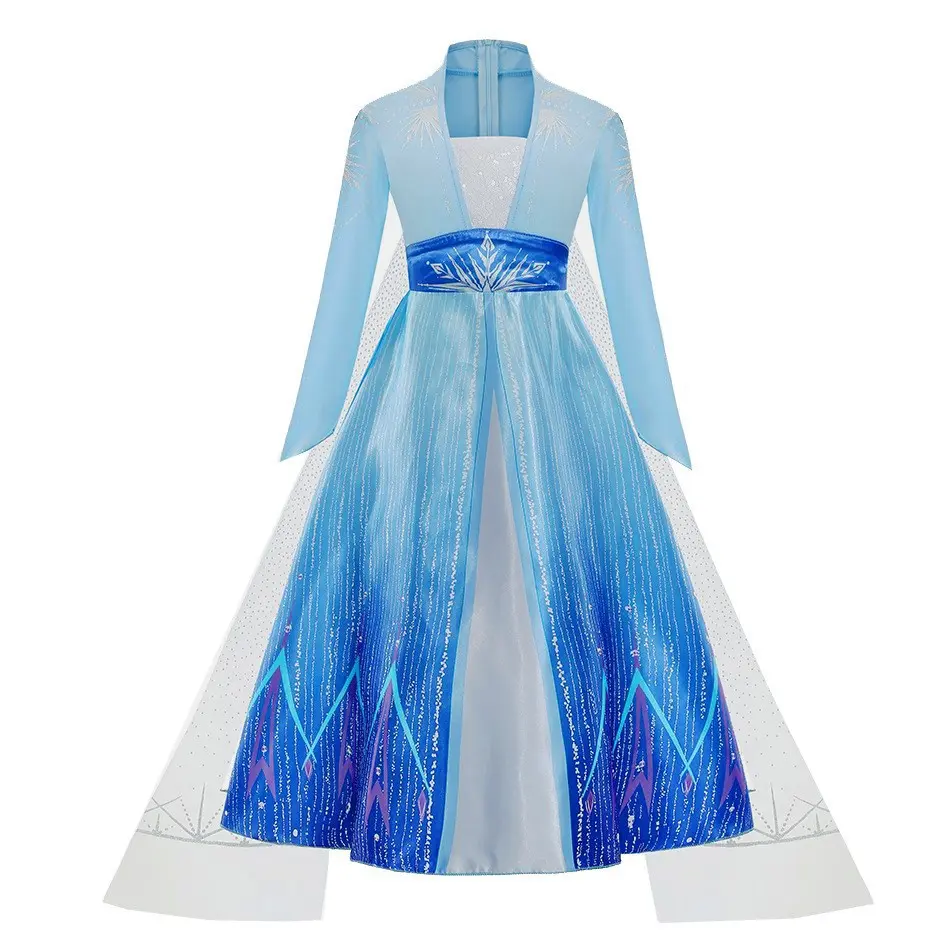 Elsa Princess Long Sleeve Dress with Small Sequin Details, Halloween Costume  Set with Complete Accessories - TikTok Shop Singapore