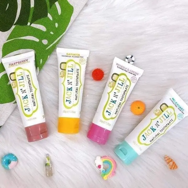 Kem Đánh Răng Hữu Cơ Jack N' Jill Úc Nuốt Được Cho Bé Trên 6 Tháng Không Cay, Không Flour Tuýp 50g - Timikid 5