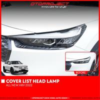 Gambar Otoproject - List Headlamp A.N Hrv 2022 Matte Black | Cover Lampu Depan HRV 2022 - CHROME dari Otoproject Kab. Tangerang 1 Tokopedia