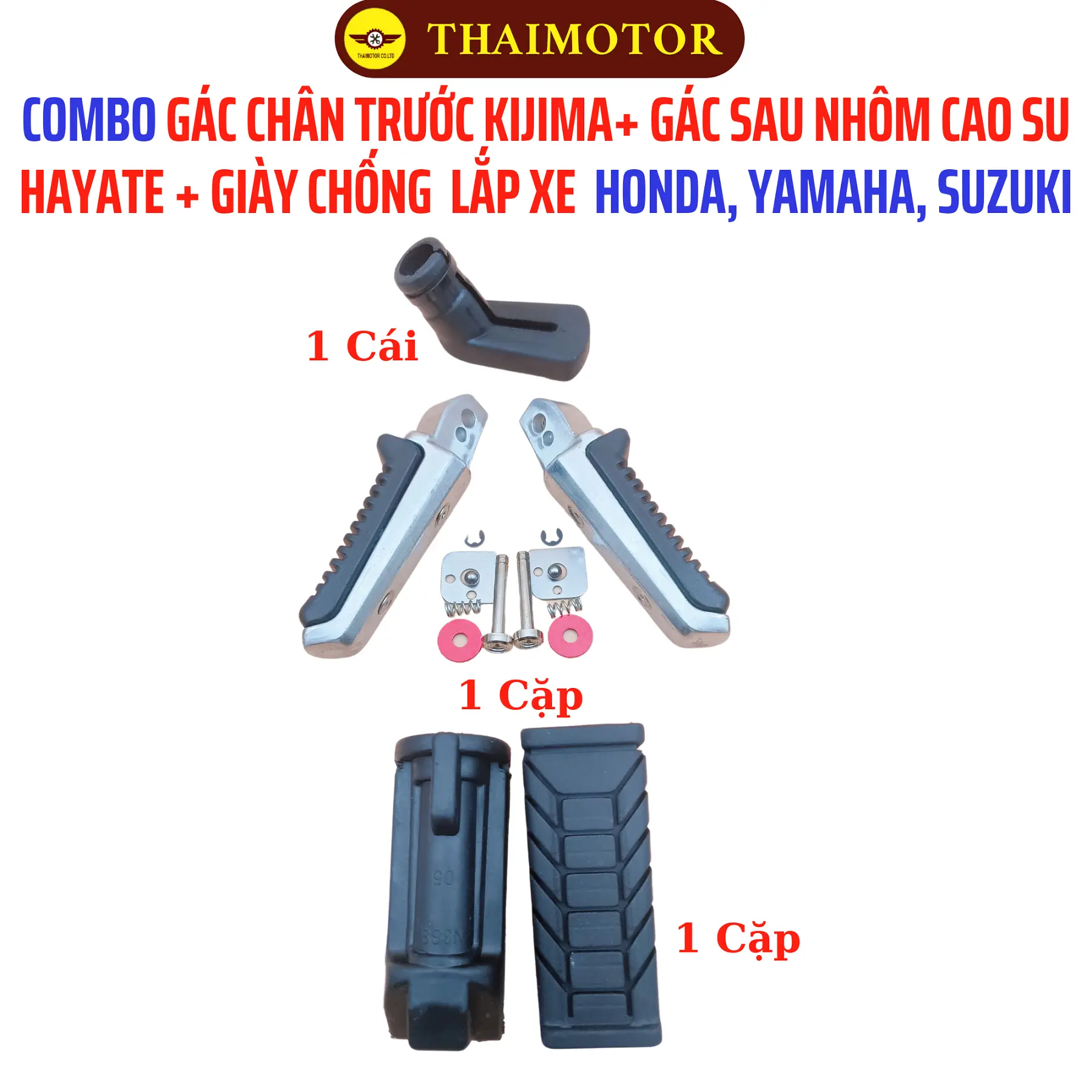 Combo 3 phụ kiện cao cấp cho xe Honda, Yamaha, Suzuki - Độ xe cực chất, giá tốt, bền đẹp, chất lượng cao
