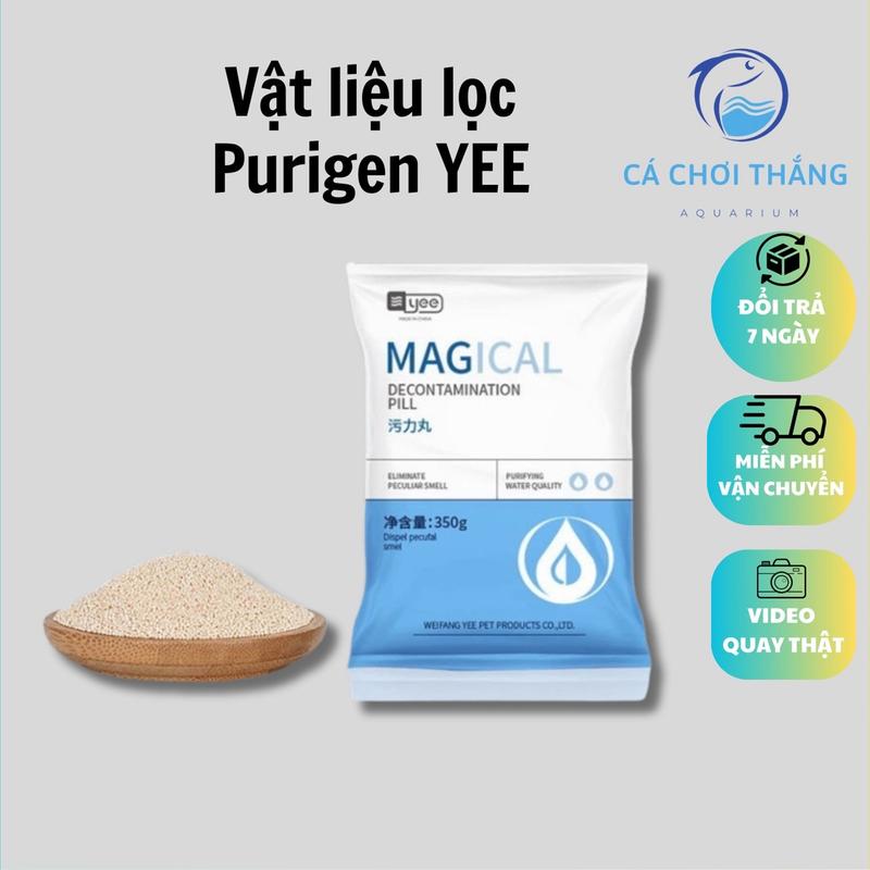 Vật liệu lọc Purigen YEE - Làm trong nước, hấp thụ màu lũa và xử lý độc tố trong nước siêu tốc