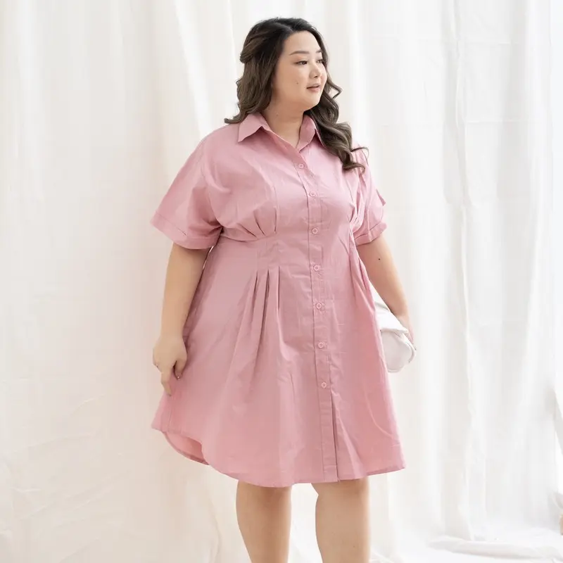 Eclaire - Joyce Dress Normal Grande Bigsize | Dress Kerah Katun Wanita Korea Casual Pastel Jumbo S-L XL XXL 6