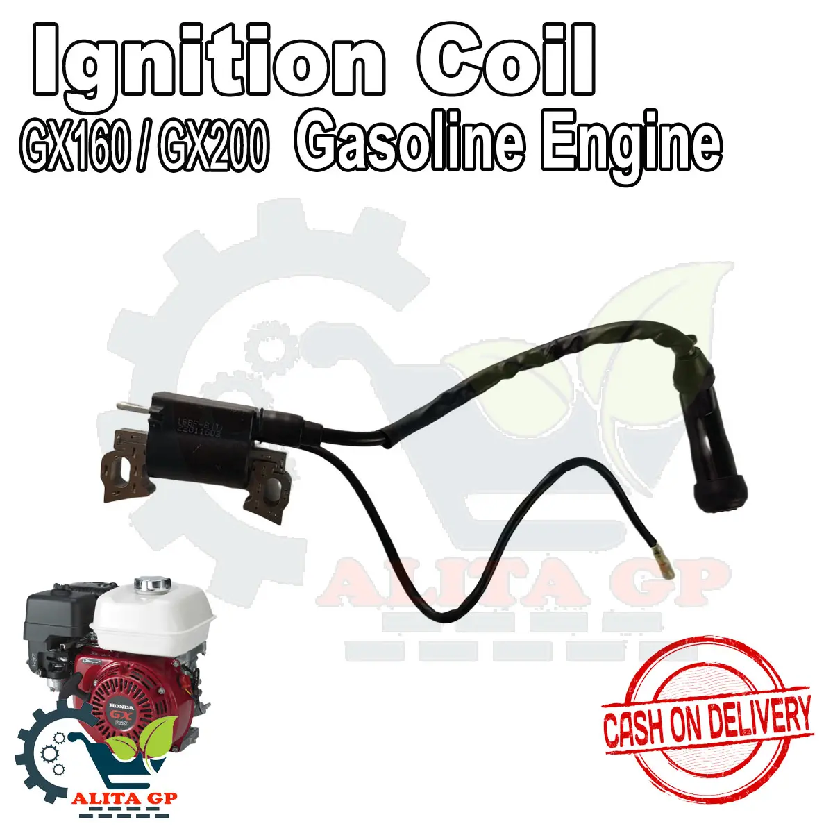 Ignition Coil Assy GX160 5.5HP, GX200 6.5HP Gasoline Engine