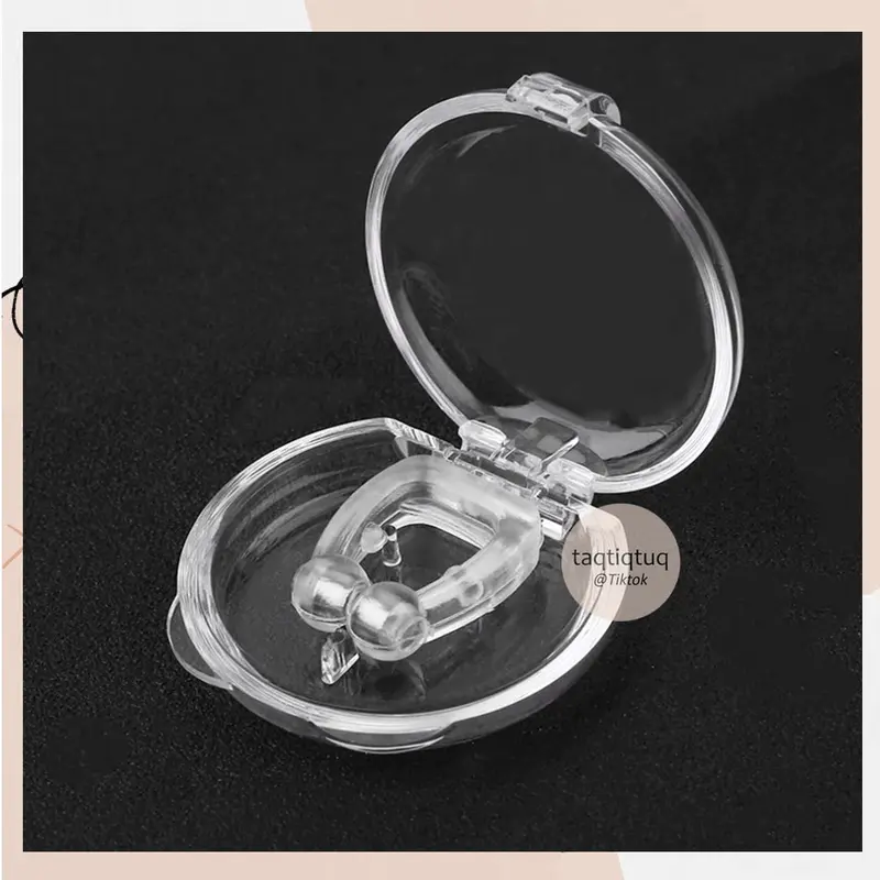 Alat Anti Dengkur Magnet Silikon Anti Ngorok Magnetic Noseclip Silicone Snoring Free Snoring Devise Penghilang Ngorok Penghilang Dengkur Anti snoring Snore Stopper Solution Nose Clip for Healthy Sleep Therapeutic Magnets Medical Aman Muka 6