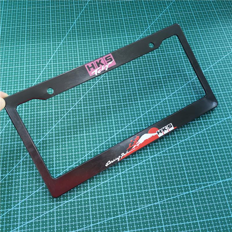 Spot Goods COD  Universal 1PCS ABS US Car License Plate Frame Cover JDM Nightkids Speedhunter Number Plate Holder 5