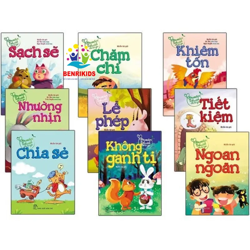 Trộn Bộ 9 Cuốn Sách Truyện Gieo Mầm Tính Cách Bé Yêu