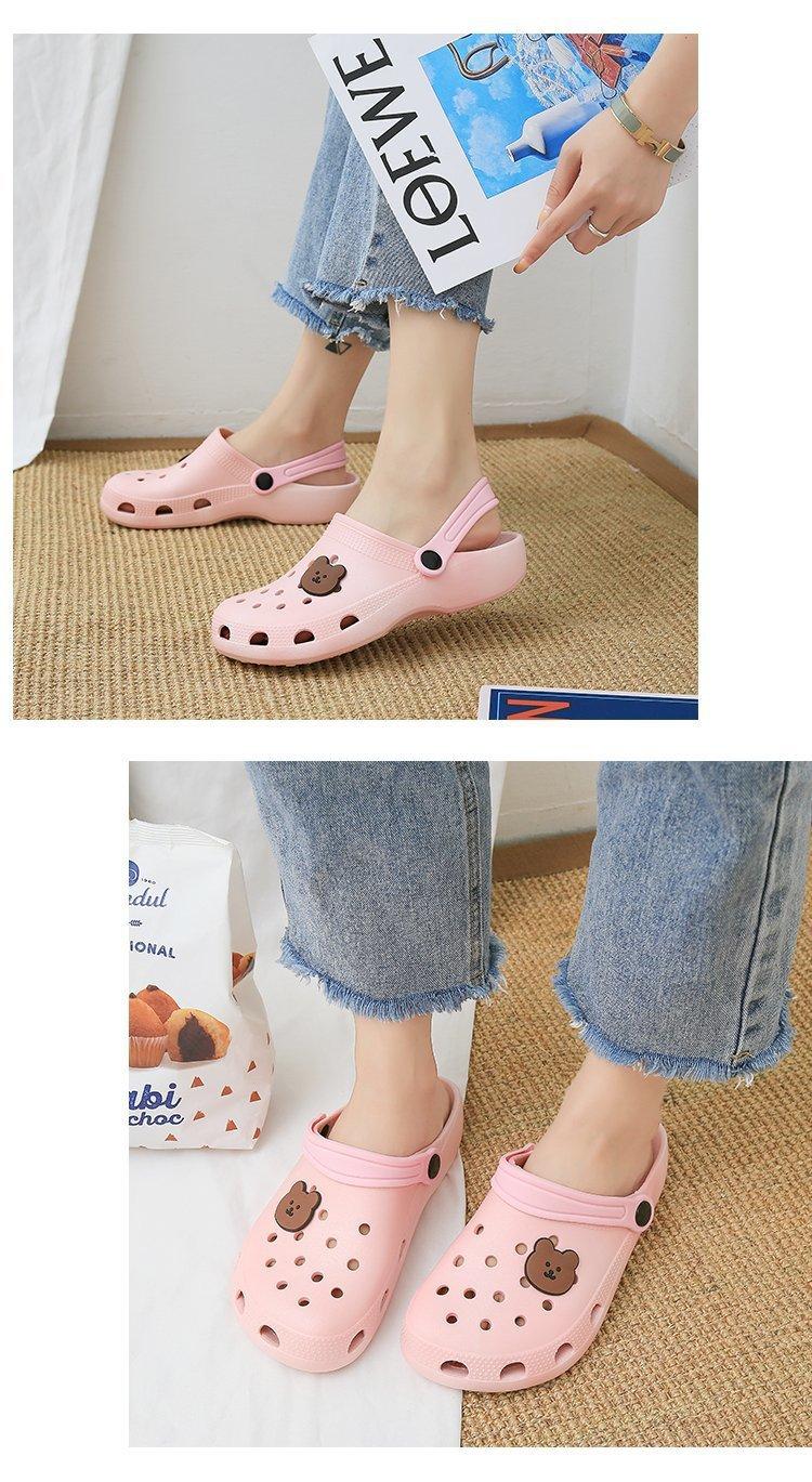 Product Introduction of Hole shoes women's non-slip cute girly heart summer fashion 2