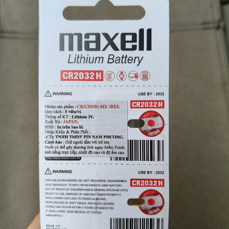(COMBO ) 2 vỉ pin Maxell CR 2032 dành cho chìa khóa xe smarkey và các thiết bị điện tử khác như tab.định vị.máy tính.đồ chơi điện tử 4