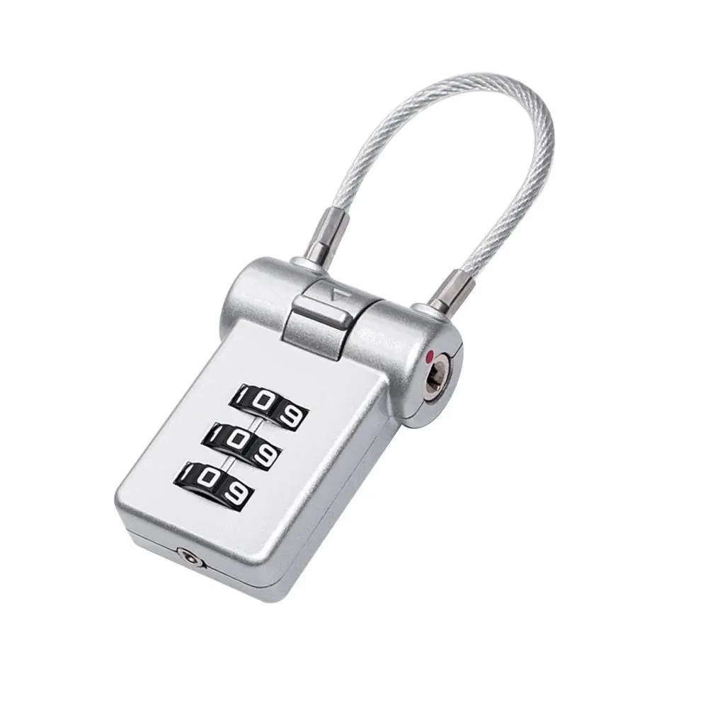 Portable Luggage Locks 3 Digit Travel Lock Code Lock for Gym Travel Baggage