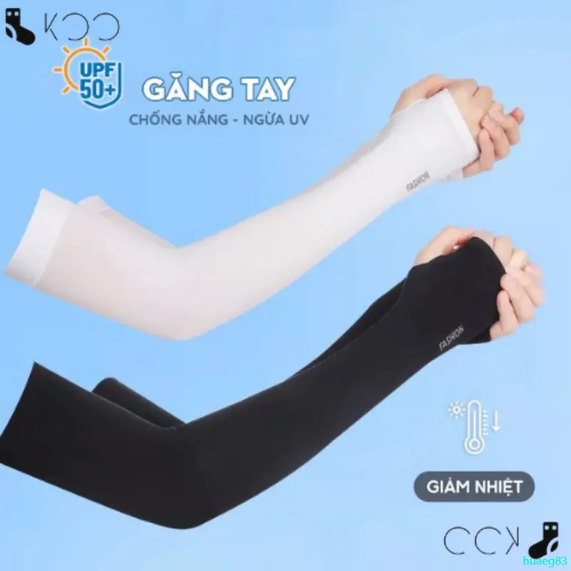huaeg83 Bao găng tay chống nắng, ngừa tia UV, chất liệu cotton thun lạnh, co giãn tốt - Koo Store