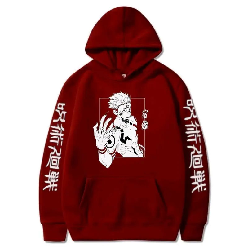 Jaket Hoodie Anak Anime Sukuna Jujutsu Kaisen Umur 5-12th Laki-laki dan Perempuan 1