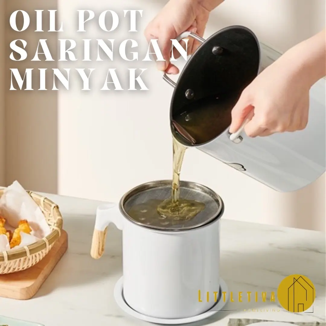 Oil pot saringan minyak | oil pot putih
