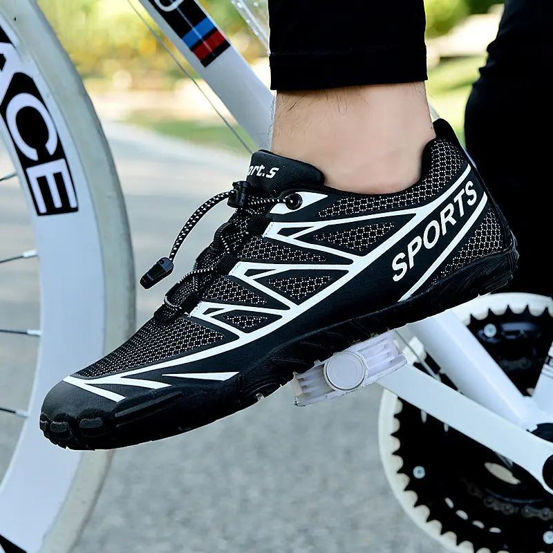 Men's Road Cleat Bicycle Shoes Non-slip Self-locking Bicycle Sneakers