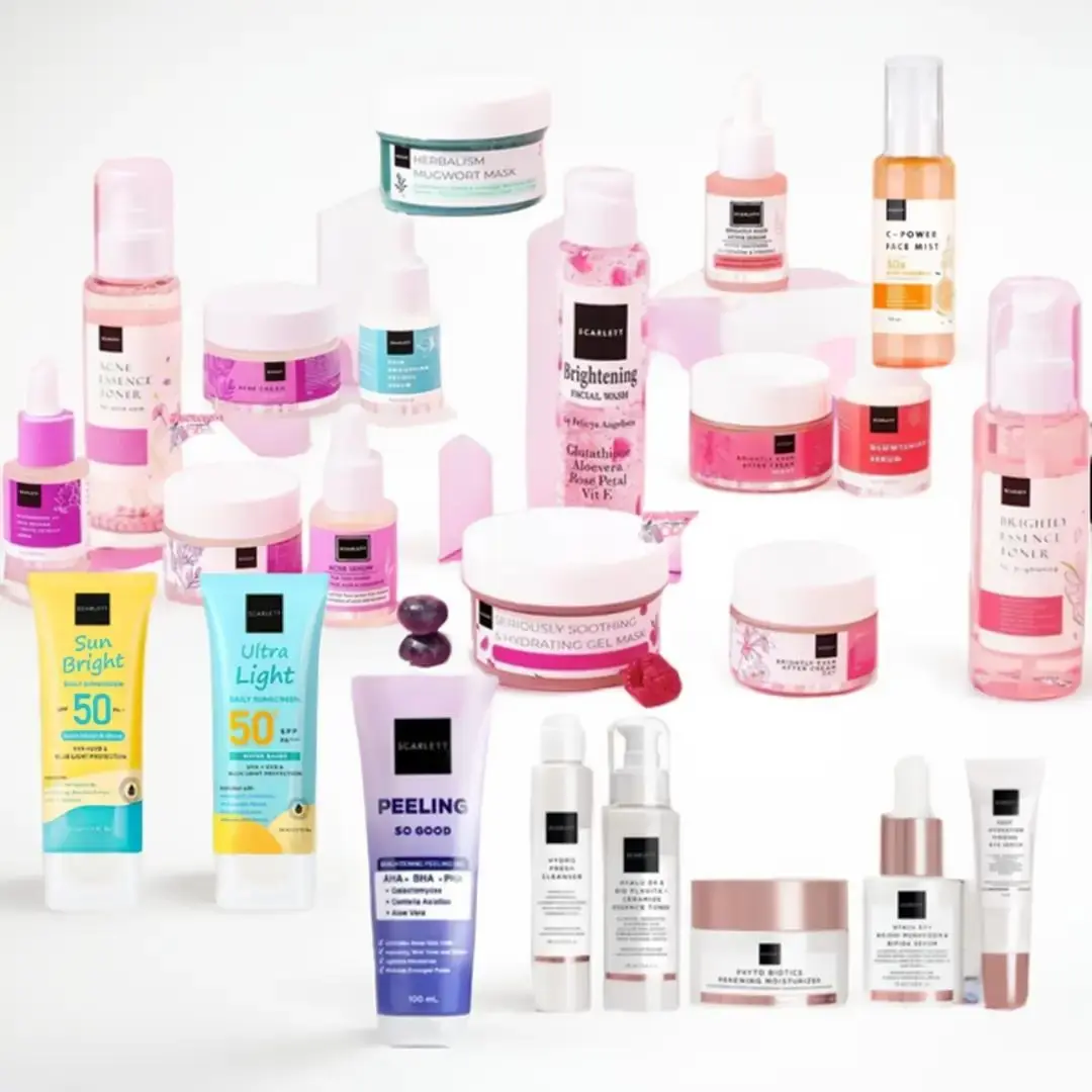 READY Scarlett Whitening Serum Brightly Ever After / Acne / NIACIAMIDE SERUM / SERUM RETINOL scarlett by felicia scarlet cream toner day bright night bright day acne night acne SCARLET/ AGE DELAY SERUM  | DAY / NIGHT / FACEWASH Essence Facial
