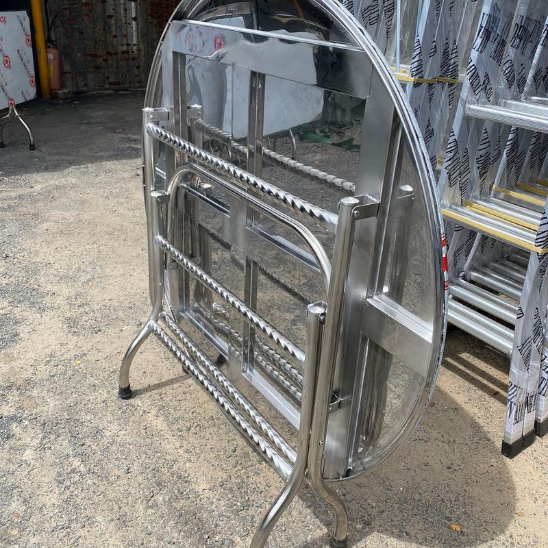 Bàn inox tròn 1m2 inox 100% giá tại xưởng sản xuất siêu bền 1