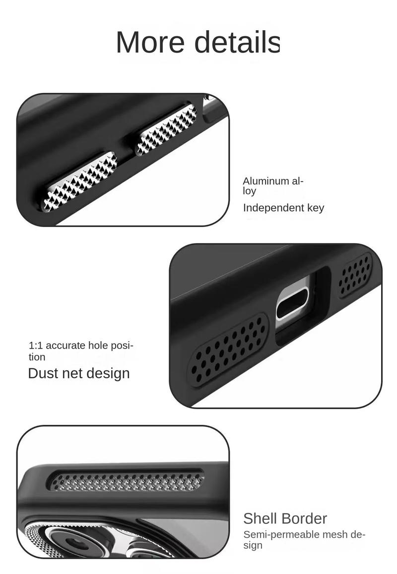 Product Introduction of Lens Holder Compatible with iPhone 16 Pro Max Phone Case Hollow Heat Dissipation Apple 15 Matte Magnetic Suction 14 Hard Cover 35