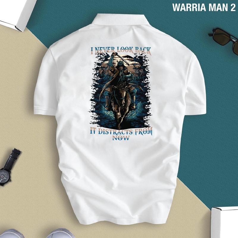 Áo Thun Polo Nam WARRIA MAN chất Cao Cấp Chuẩn Form, Trẻ Trung, Thấm Hút, Thanh Lịch Menswear Có Cổ Ngắn Tay Cọc Tay Cotton Shirt 3